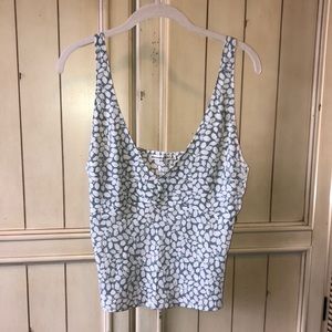 Abercrombie & Fitch Floral V-Neck Top Size M